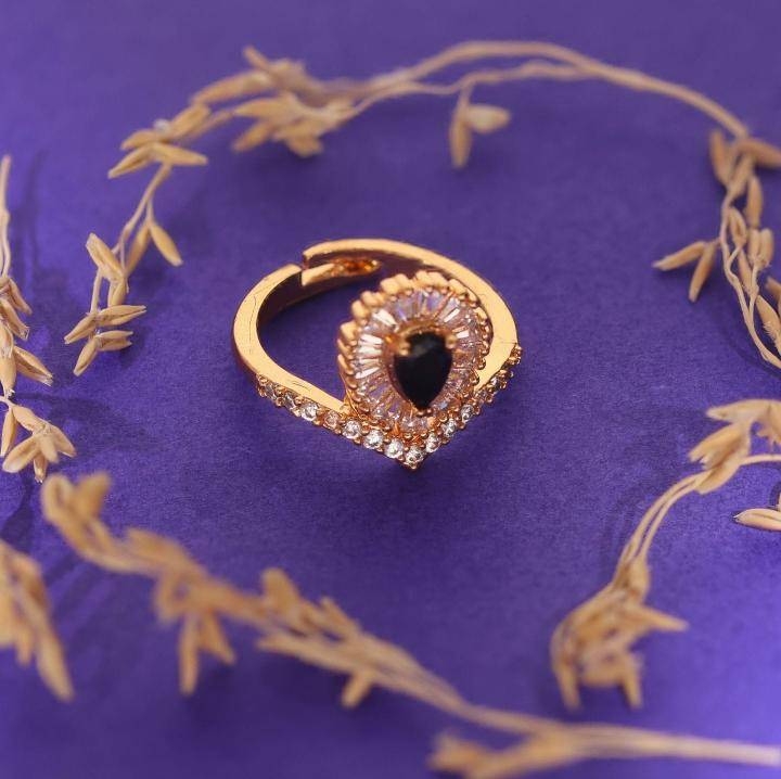 Anti tarnisha rose gold ad finger ring 379 Artificial bridal jewellery wholesalers in Kolkata